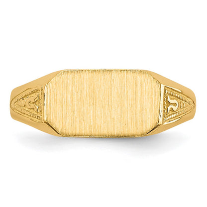 14K Yellow Gold Signet Ring