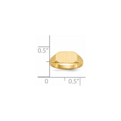 14K Yellow Gold Signet Ring