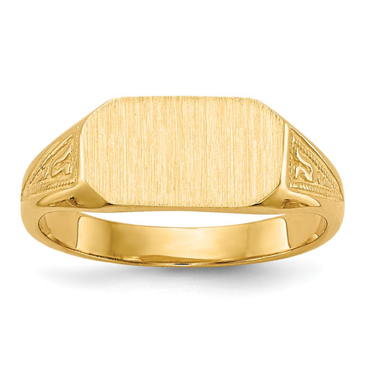 14K Yellow Gold Signet Ring