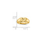 14K Yellow Gold Child's AA Real Diamond Signet Ring