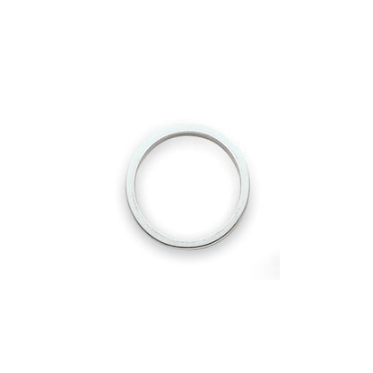 Solid 10K Yellow Gold White Gold 3mm Tapered Polished Men's/Women's Wedding Band Ring Size 7.5