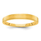 Solid 10K Yellow Gold 3mm Tapered Satin Men's/Women's Wedding Band Ring Size 5.5