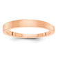 Solid 18K Rose Gold 3mm Satin Tapered Men's/Women's Wedding Band Ring Size 7.5