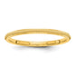 Solid 18K Yellow Gold 1.5mm Milgrain Men's/Women's Wedding Band Ring Size 4