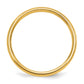Solid 10K Yellow Gold Polished 2mm Men's/Women's Wedding Band Ring Size 8