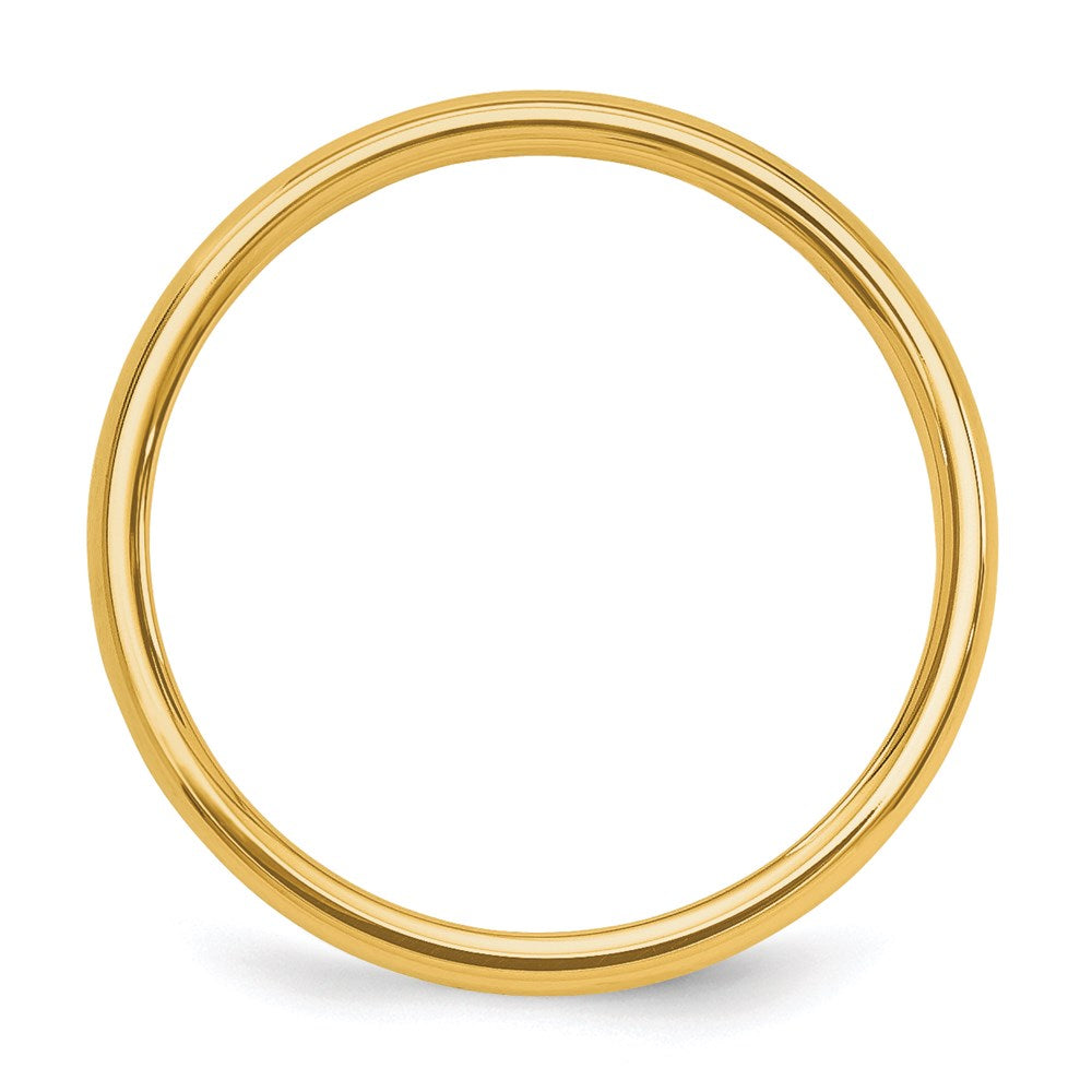 Solid 18K Yellow Gold Polished 2mm Men's/Women's Wedding Band Ring Size 5