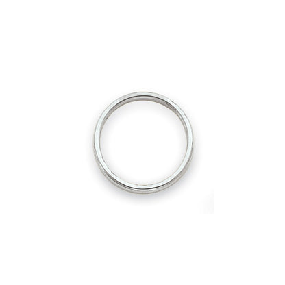Solid 18K Yellow Gold White Gold Polished 2mm Men's/Women's Wedding Band Ring Size 6