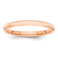Solid 18K Yellow Gold Rose Gold Polished 2mm Men's/Women's Wedding Band Ring Size 5.5
