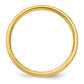 Solid 10K Yellow Gold 2mm Flat Satin Men's/Women's Wedding Band Ring Size 4.5
