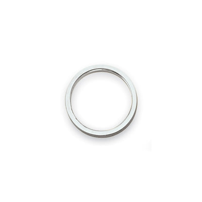 Solid 10K Yellow Gold White Gold 2mm Flat Satin Men's/Women's Wedding Band Ring Size 4
