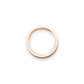 Solid 18K Rose Gold 2mm Flat Satin Men's/Women's Wedding Band Ring Size 4