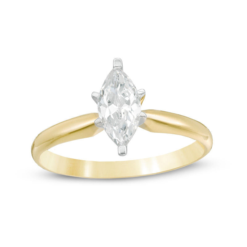 1 CT. Marquise Diamond Solitaire Engagement Ring in 14K Gold
