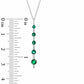 Journey Lab-Created Emerald Pendant in 10K White Gold