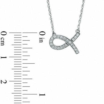 0.1 CT. T.W. Natural Diamond Ichthys Necklace in Sterling Silver