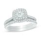 5/8 CT. T.W. Diamond Double Frame Bridal Set in 14K White Gold
