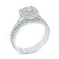 5/8 CT. T.W. Diamond Double Frame Bridal Set in 14K White Gold