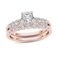 1 CT. T.W. Diamond Bridal Set in 14K Rose Gold