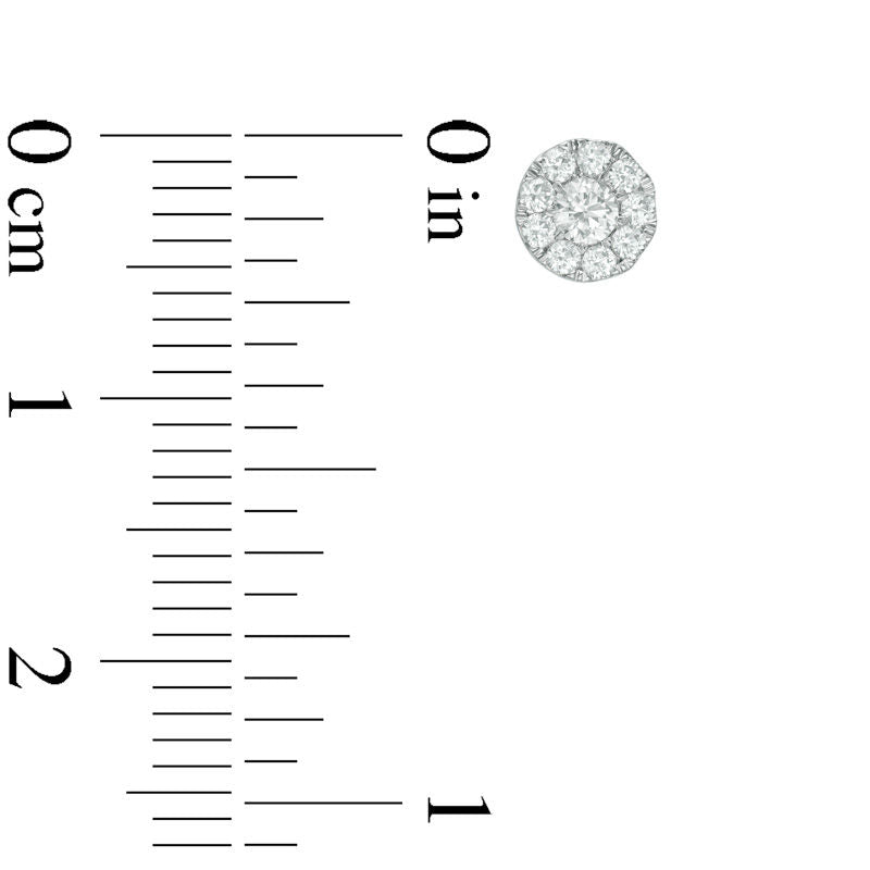0.33 CT. T.W. Composite Diamond Stud Earrings in 10K White Gold