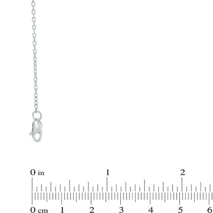0.1 CT. T.W. Natural Diamond Bar Chain Necklace in Sterling Silver - 18"