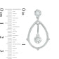 0.63 CT. T.W. Diamond Pear-Shaped Textured Drop Earrings in 10K White Gold