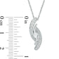 0.05 CT. T.W. Natural Diamond Bypass Pendant in Sterling Silver
