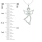 0.05 CT. T.W. Natural Diamond Angel Pendant in Sterling Silver