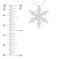 0.2 CT. T.W. Natural Diamond Snowflake Pendant in Sterling Silver