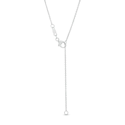 Sideways 1/5 CT. Marquise Natural Clarity Enhanced Solitaire Antique Vintage-Style Necklace in 10K White Gold