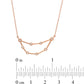 0.05 CT. T.W. Natural Diamond Capricorn Constellation Bezel-Set Necklace in 10K Rose Gold