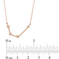 0.05 CT. T.W. Natural Diamond Aquarius Constellation Bezel-Set Necklace in 10K Rose Gold