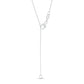 0.25 CT. T.W. Baguette and Round Natural Diamond Vertical Bar Pendant in 10K White Gold
