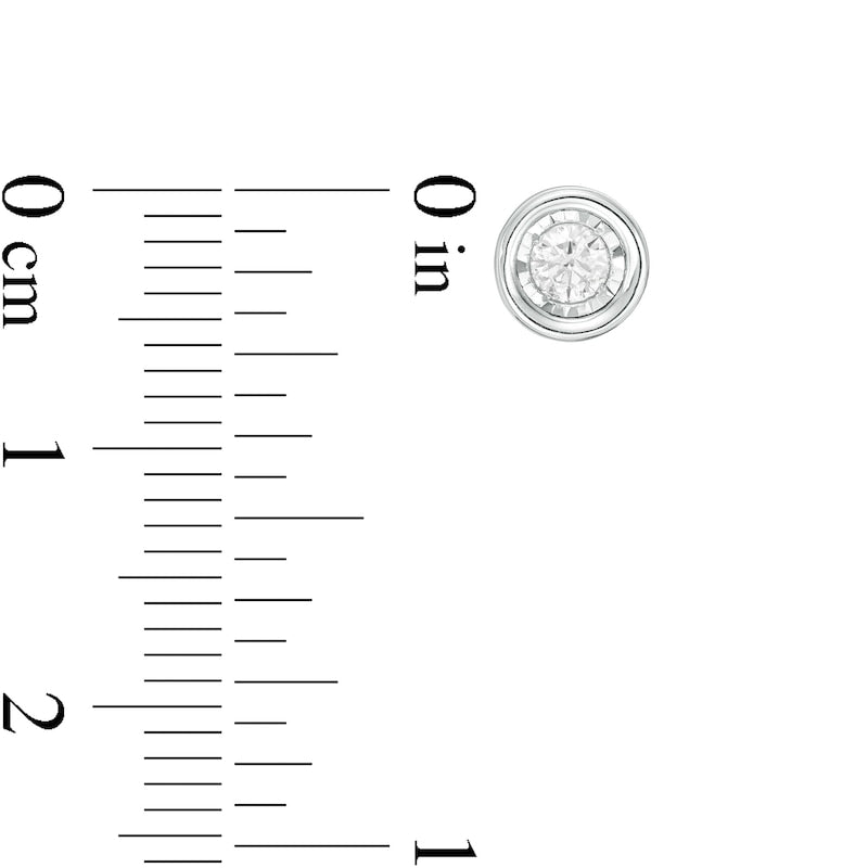 0.25 CT. T.W. Diamond Solitaire Stud Earrings in 14K White Gold