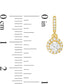 0.63 CT. T.W. Diamond Frame Drop Earrings in 14K Gold