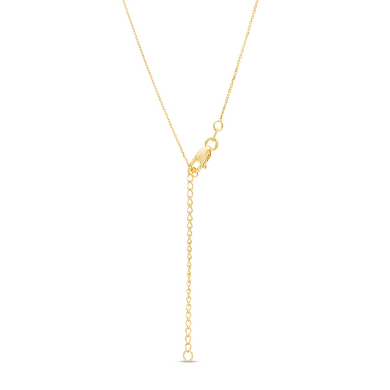 Etched "LOVE" Horizontal Bar Necklace in 14K Gold