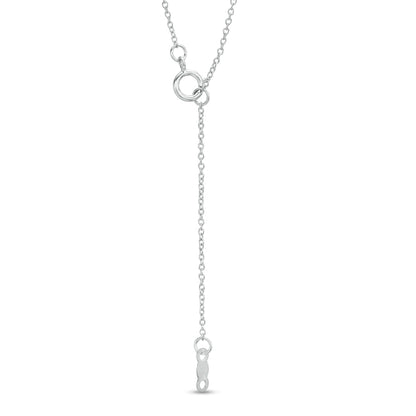 0.13 CT. T.W. Natural Diamond Marquise Outline Pendant in 14K White Gold