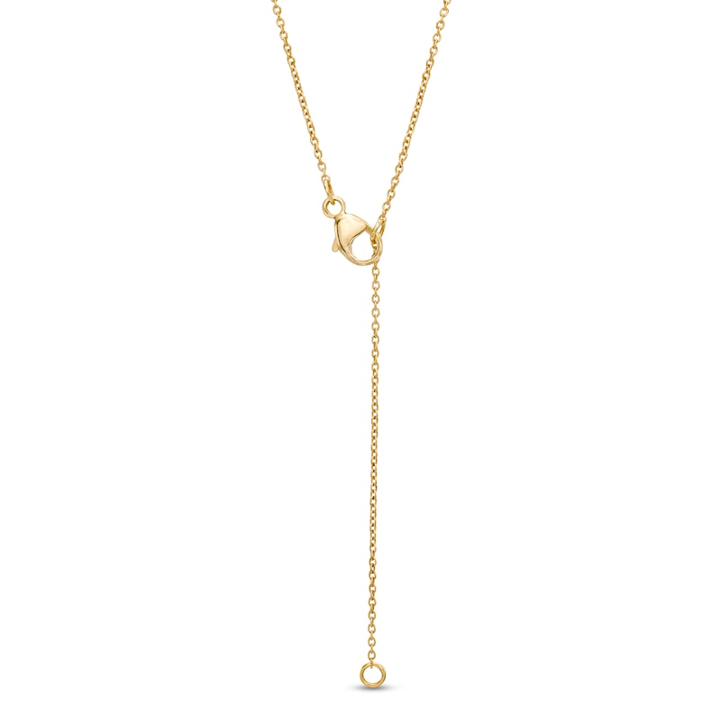 0.13 CT. T.W. Natural Diamond Open Bar Necklace in 14K Gold