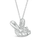 0.05 CT. T.W. Natural Diamond Balloon Bee Pendant in Sterling Silver