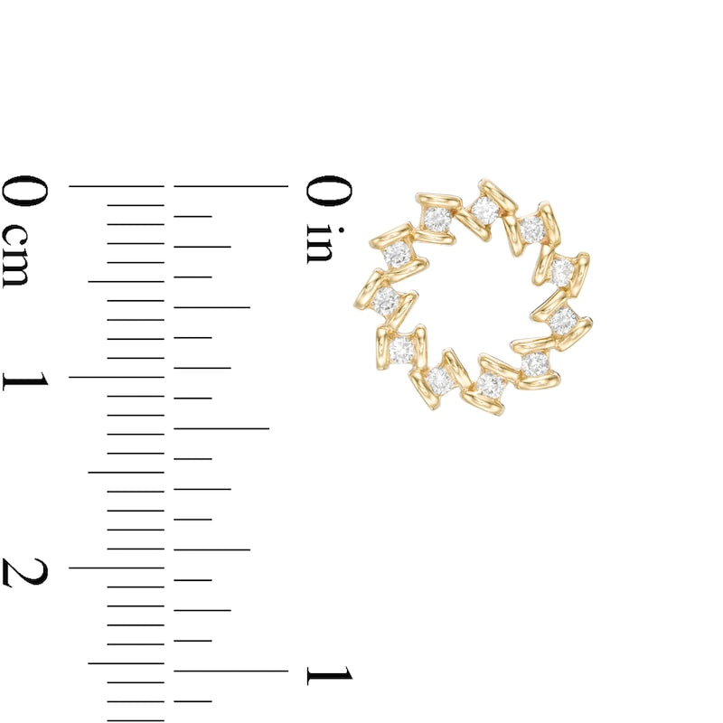 0.25 CT. T.W. Diamond Windmill Stud Earrings in 10K Gold