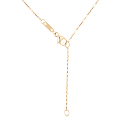 0.2 CT. T.W. Natural Diamond Circle with Crown Pendant in Sterling Silver with 14K Gold Plate