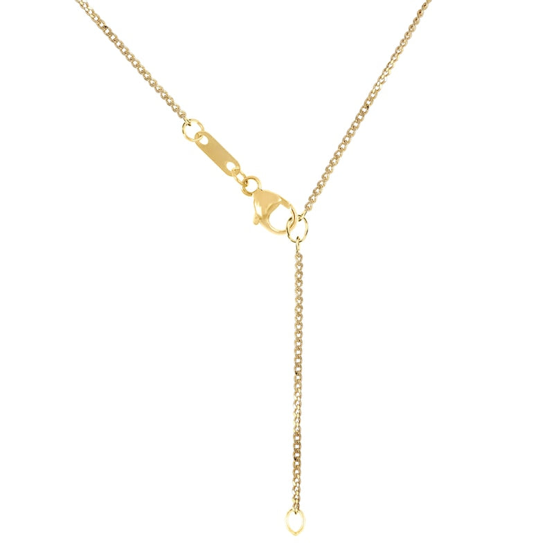 0.5 CT. T.W. Composite Cushion Natural Diamond Frame Pendant in 10K Yellow Gold