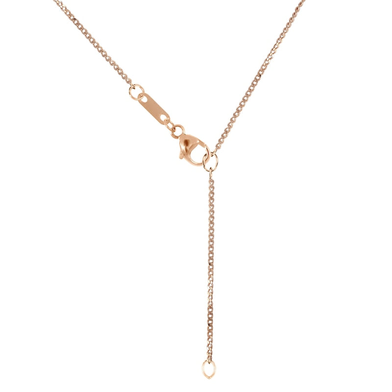 0.2 CT. T.W. Composite Natural Diamond Flower Pendant in 10K Rose Gold