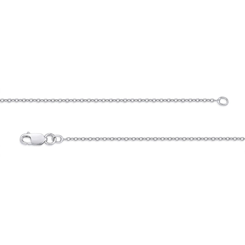 6.0mm White Lab-Created Sapphire Frame Teardrop Pendant in Sterling Silver