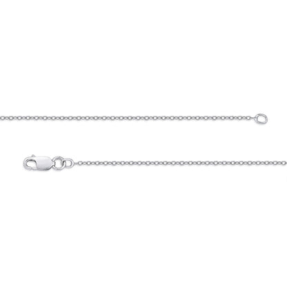 6.0mm Amethyst and White Topaz Frame Teardrop Pendant in Sterling Silver