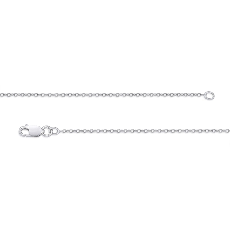6.0mm Blue and White Lab-Created Sapphire Frame Teardrop Pendant in Sterling Silver