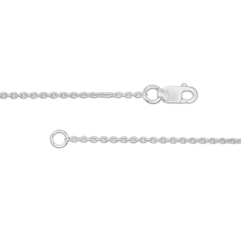 0.13 CT. T.W. Natural Diamond Interlocking Circles Necklace in Sterling Silver