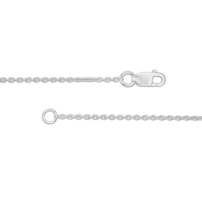 0.13 CT. T.W. Natural Diamond Interlocking Circles Necklace in Sterling Silver