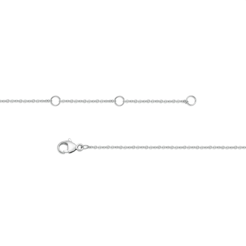 0.2 CT. T.W. Natural Diamond Safety Pin Necklace in Sterling Silver