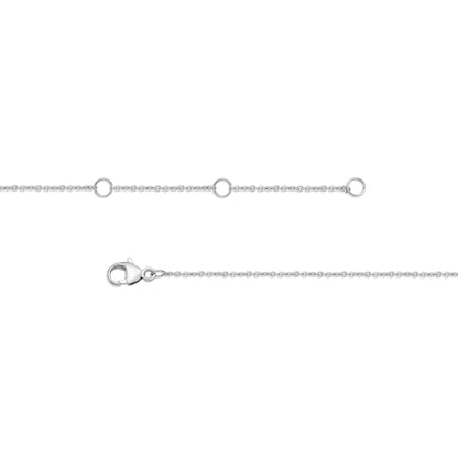 0.2 CT. T.W. Natural Diamond Safety Pin Necklace in Sterling Silver