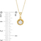 0.17 CT. Natural Clarity Enhanced Solitaire Rope Frame Pendant in 10K Yellow Gold (I/I3)