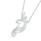 0.05 CT. T.W. Natural Diamond Unicorn Necklace in Sterling Silver